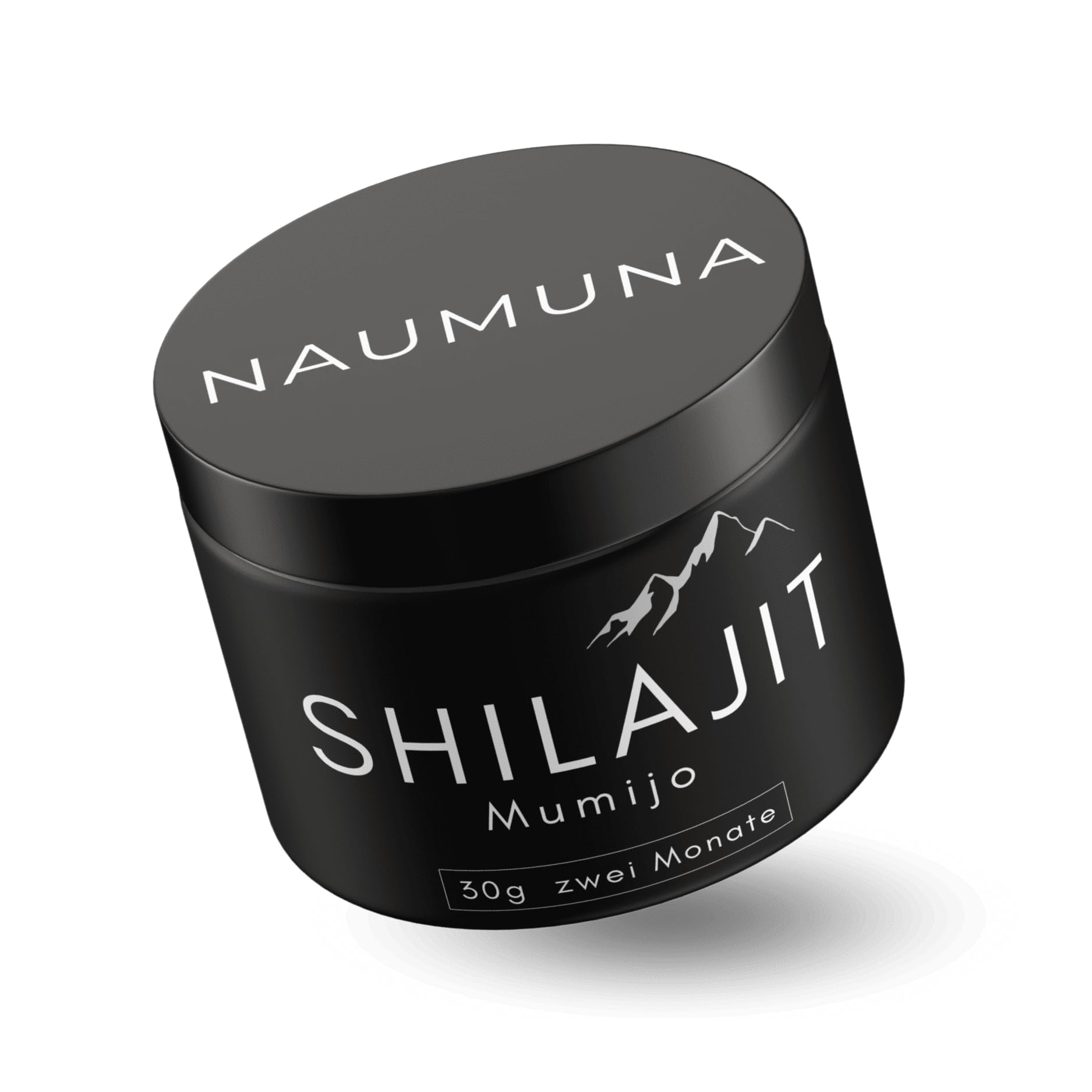 Shilajit original laborgeprüft Himalaya Mumijo harz (hochdosiert), Booster 500 mg pro Tagesdosis, reich an Fulvin- und Huminsäure, ohne Zusätze vegan, 60 Portionen 30g