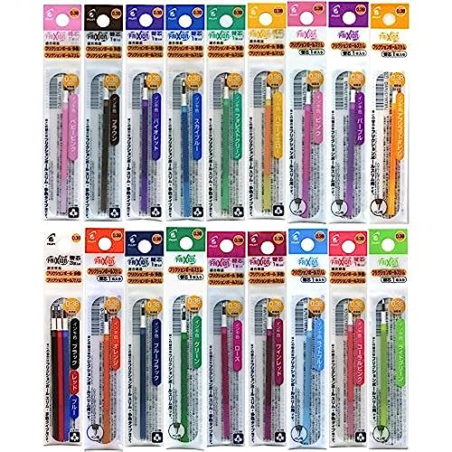 Pilot Gel Ink Pen Refills for FriXion Ball Slim 038 Gel Ink Pen, Extra Fine Point, 0.38mm, 20 Color Refill Set - image 1
