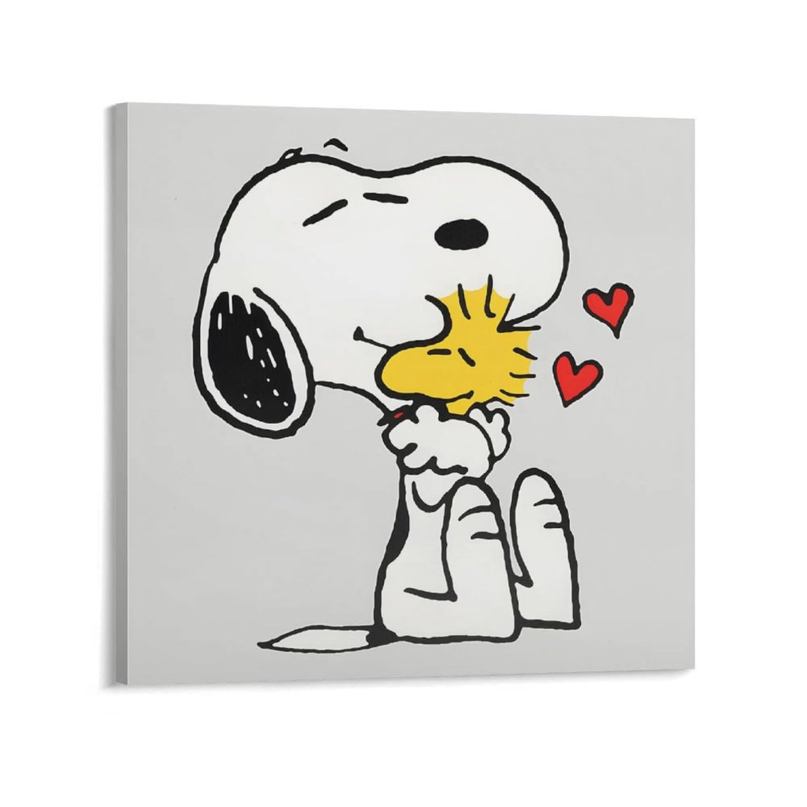 スヌーピー キャンバスパネル 70x70cm(フレーム付)