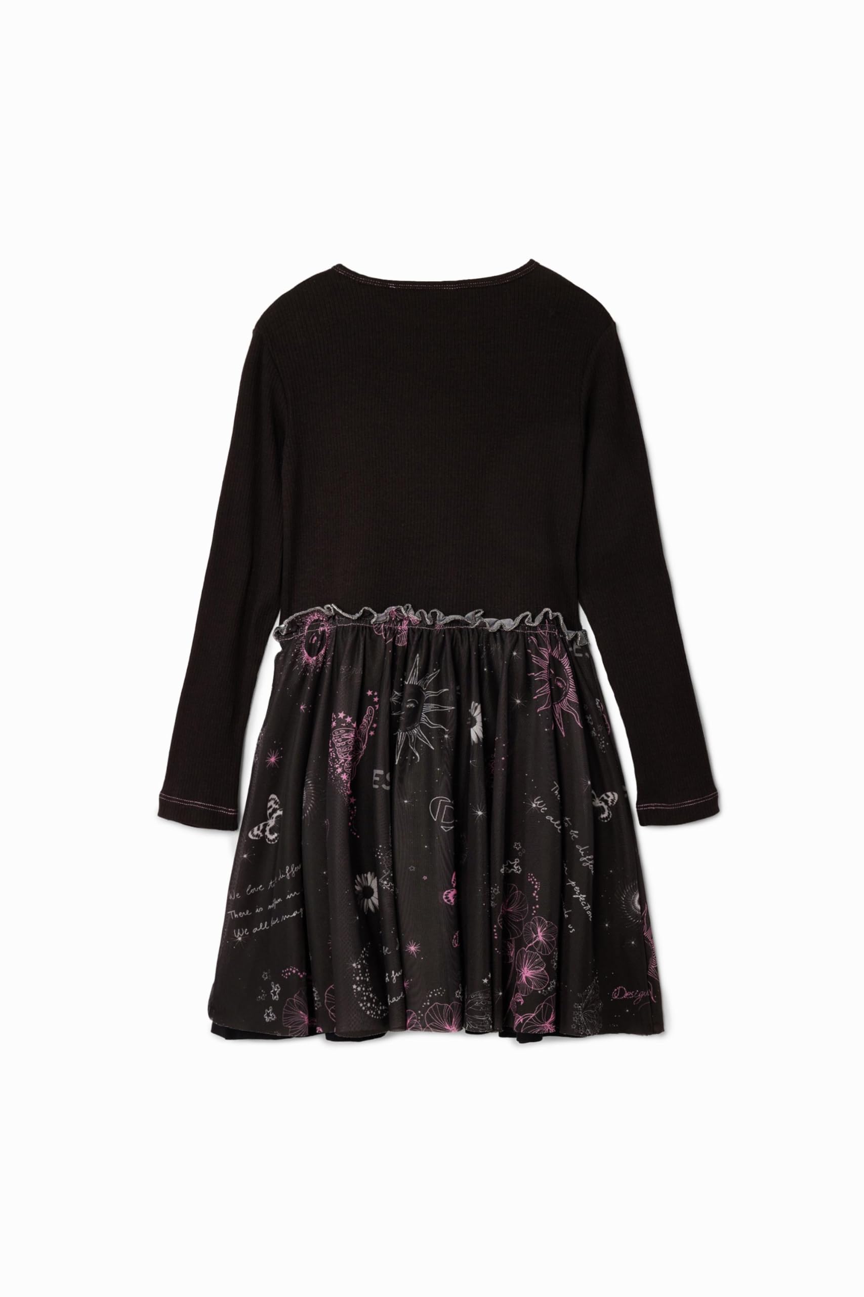 Desigual Mädchen Girl Knit Long Sleeve Dress