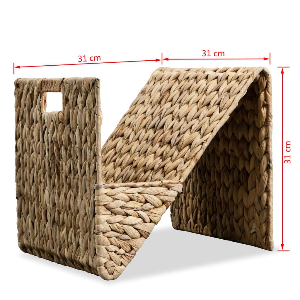 Furniture Select Porte-revues en jacinthe d'eau 31 x 31 x 31 cm