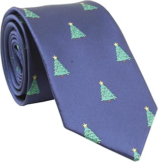 Christmas Tie Xmas Necktie Polyester Neckwear Classic Casual Tie Neckcloth