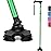 REHAND Walking Cane for Men & Women - Foldable, Adjustable, Lightweight, Self Standing Pivot Walking Cane, Soft Handle Grip, with Travel Bag, Walking Sticks for Seniors & Adults (Green)