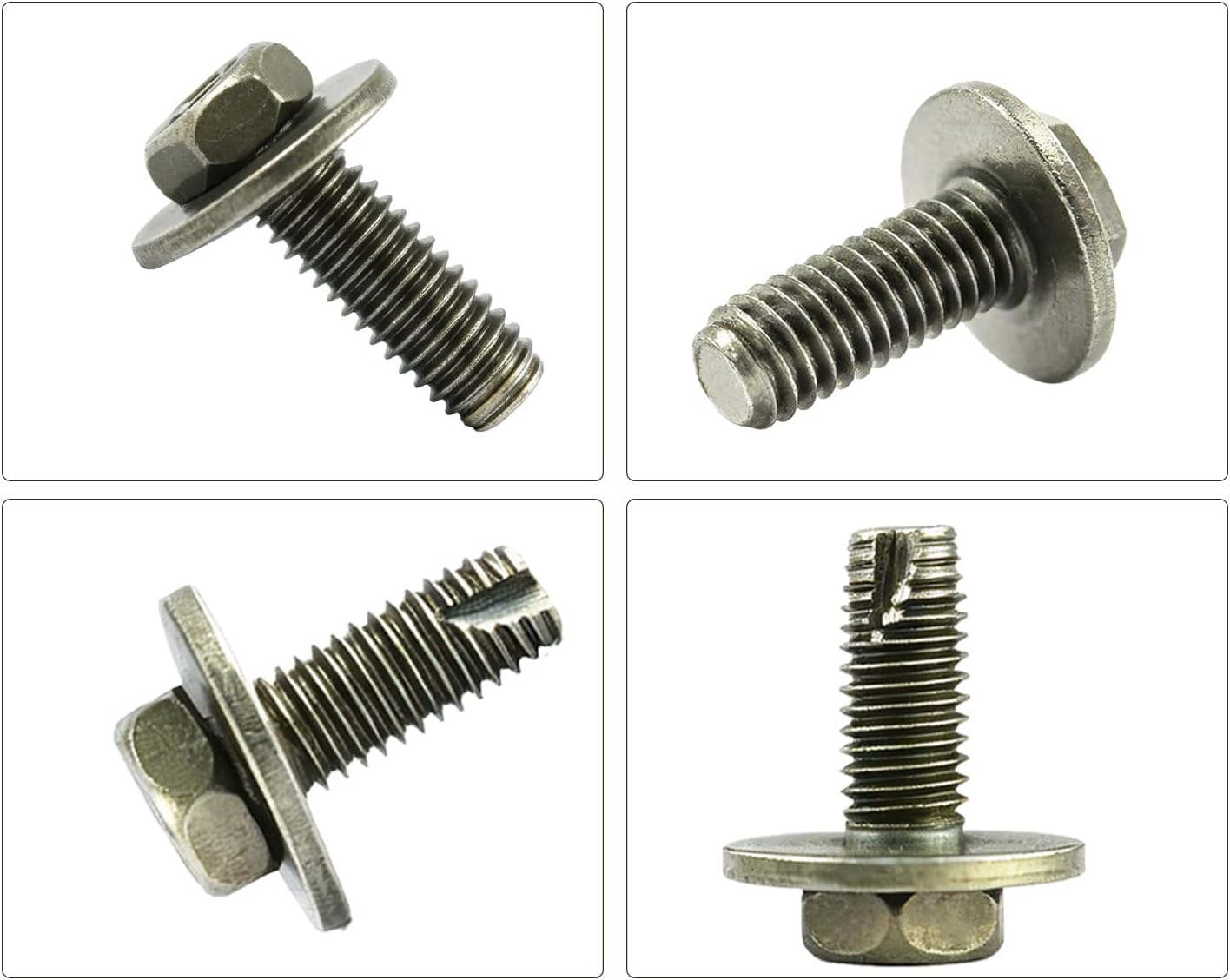 8PCS 9008011373 Skid Plate Splash Shield Cover Bolts Fits for Toyota | 90080-11373 for Tundra 2000-2021 4Runner 1996-2021 Tacoma 1995-2021 Sequoia 2001-2007 FJ Cruiser Land Cruiser Scion XB