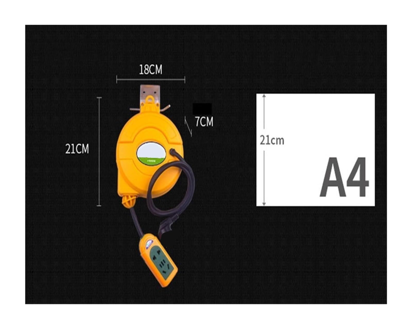 Avvolgicavo, Cavo Avvolgicavo 5M Di Alimentazione Con Avvolgimento Automatico Tubo Elettrico A Tamburo Telescopico 3000W Per Uso Domestico Cantiere Fabbrica Tubo da giardino