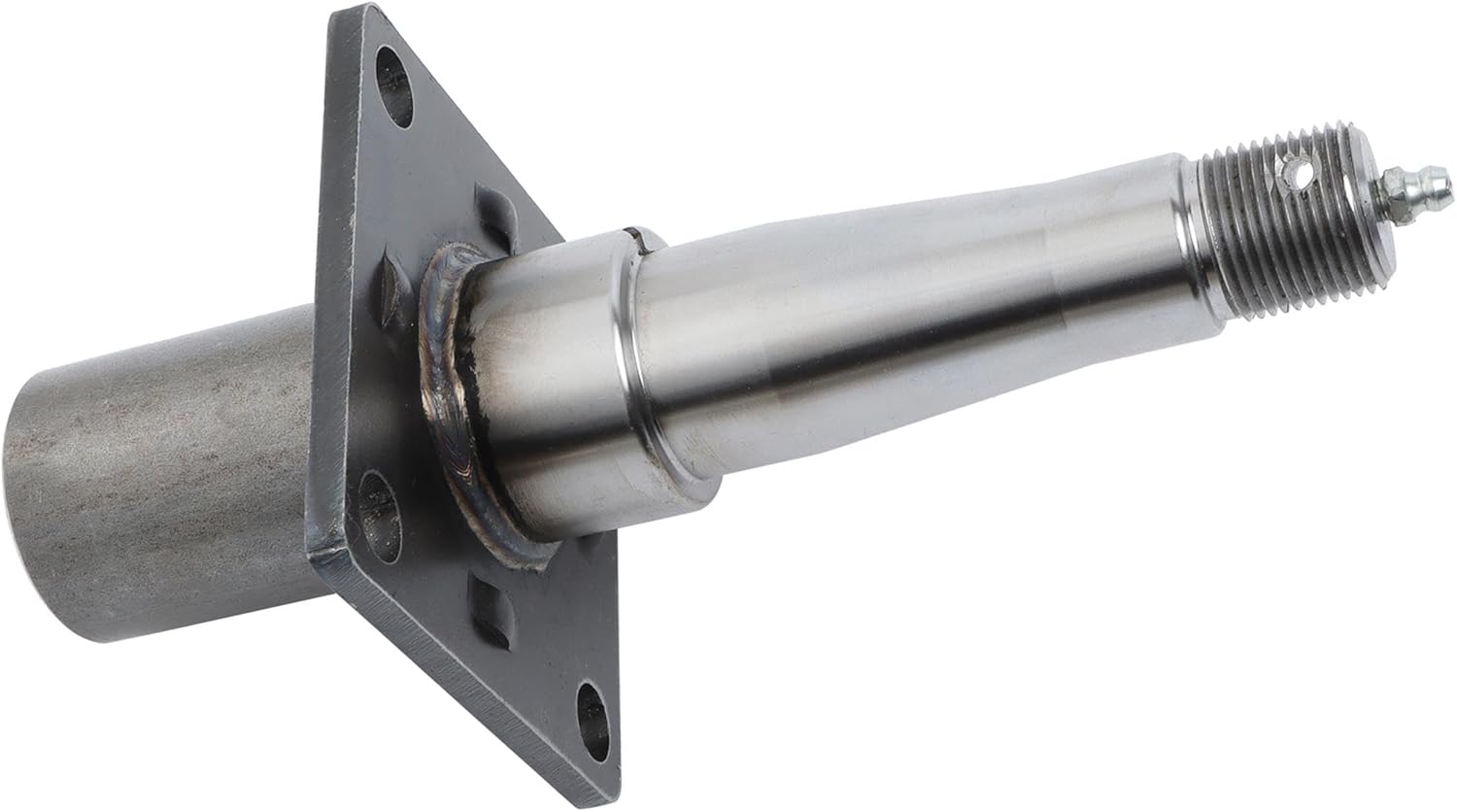 Trailer Round Spindle #84 with 4-Hole Flange Weld On 1.75 Inch with Fastening Accessories