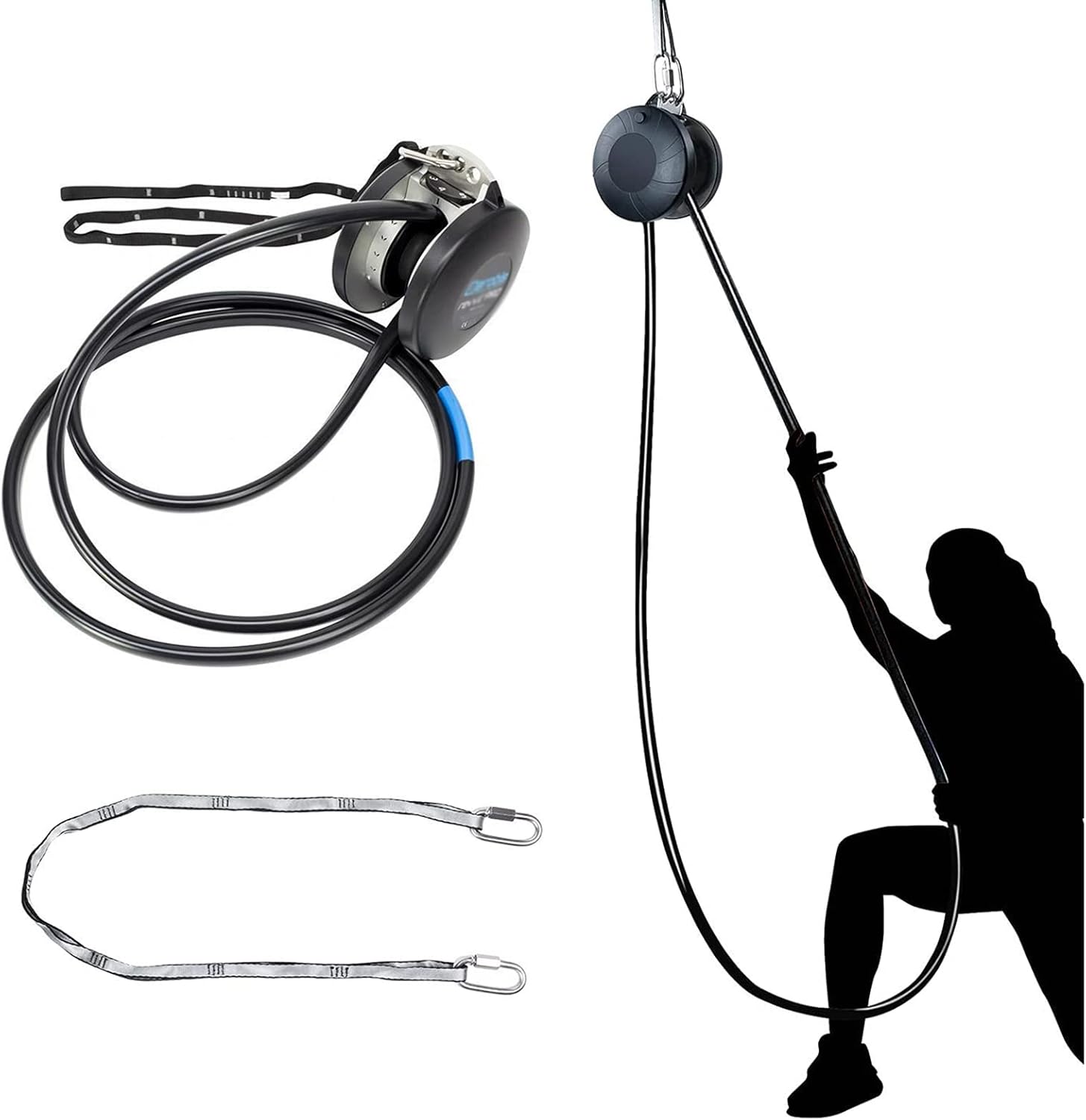 SUZLA Gym Pull Rope Machine Hanging Endless Rope Trainer