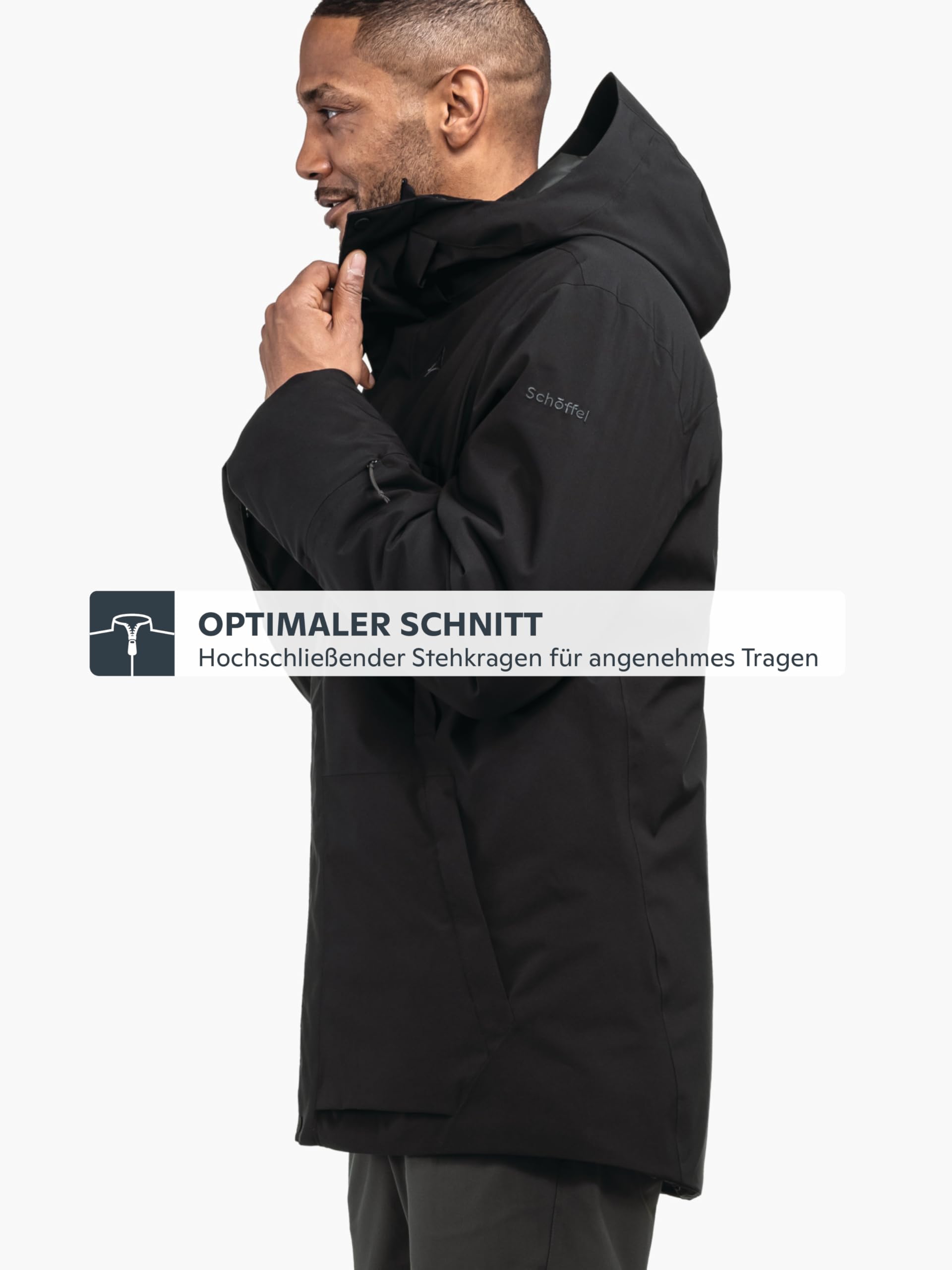 Schöffel Herren Ins Parka Style Crivat MNS, wasserdichte und atmungsaktive Winterjacke, komprimierbarer, leichter Parka mit nachhaltiger Wattierung