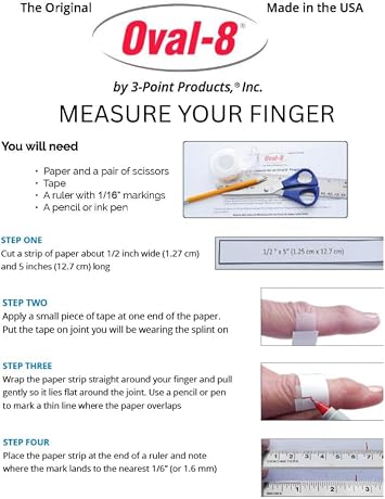 3-Point Products Oval-8 Finger Splints, Support and Protection for Arthritis, Trigger Finger or Thumb, and Other Finger Conditions, Splints Multi-Size Pack of 3 Sizes 2,3,4 available in Beige