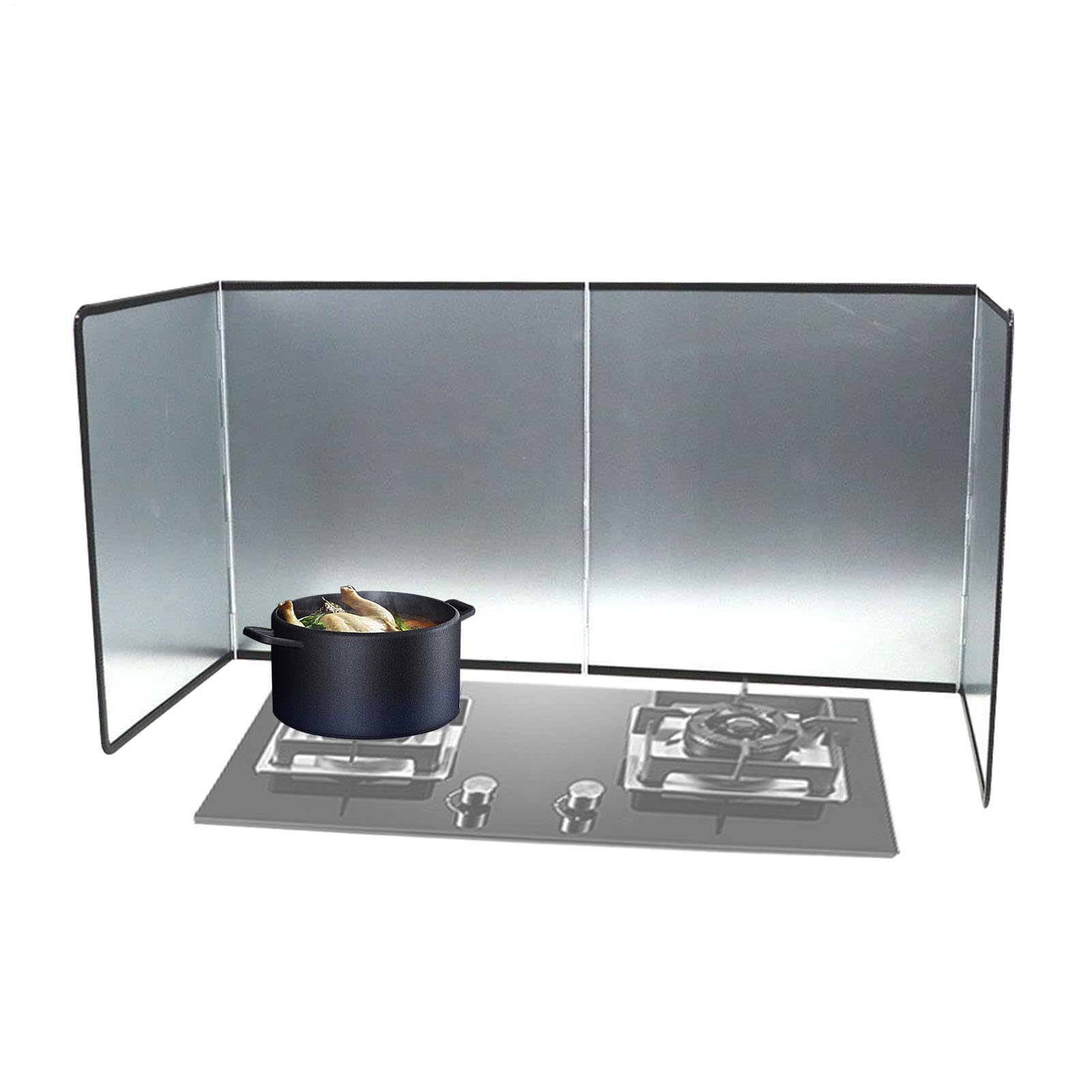 Protector Antisalpicaduras Malla Fina Acero Inoxidable | Protector Plegable Aislamiento Térmico Cocina Encimera Pared Alimentos
