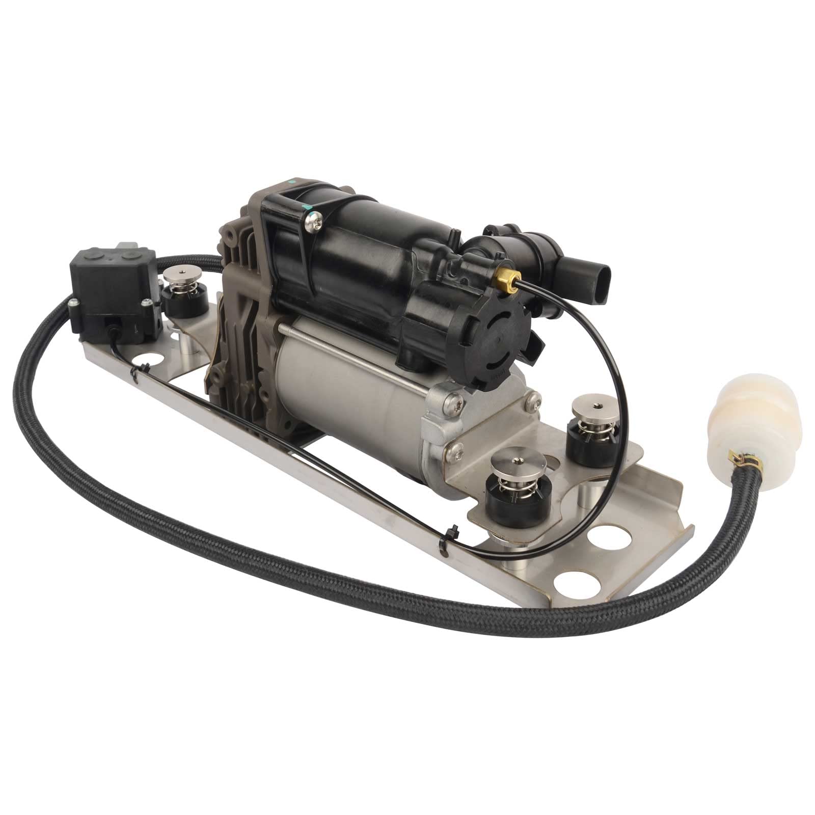 Bisenya Pompa compressore a molla ad aria con supporto 37106793778 37206792855 compatibile con 5 Touring E61 2004-2010