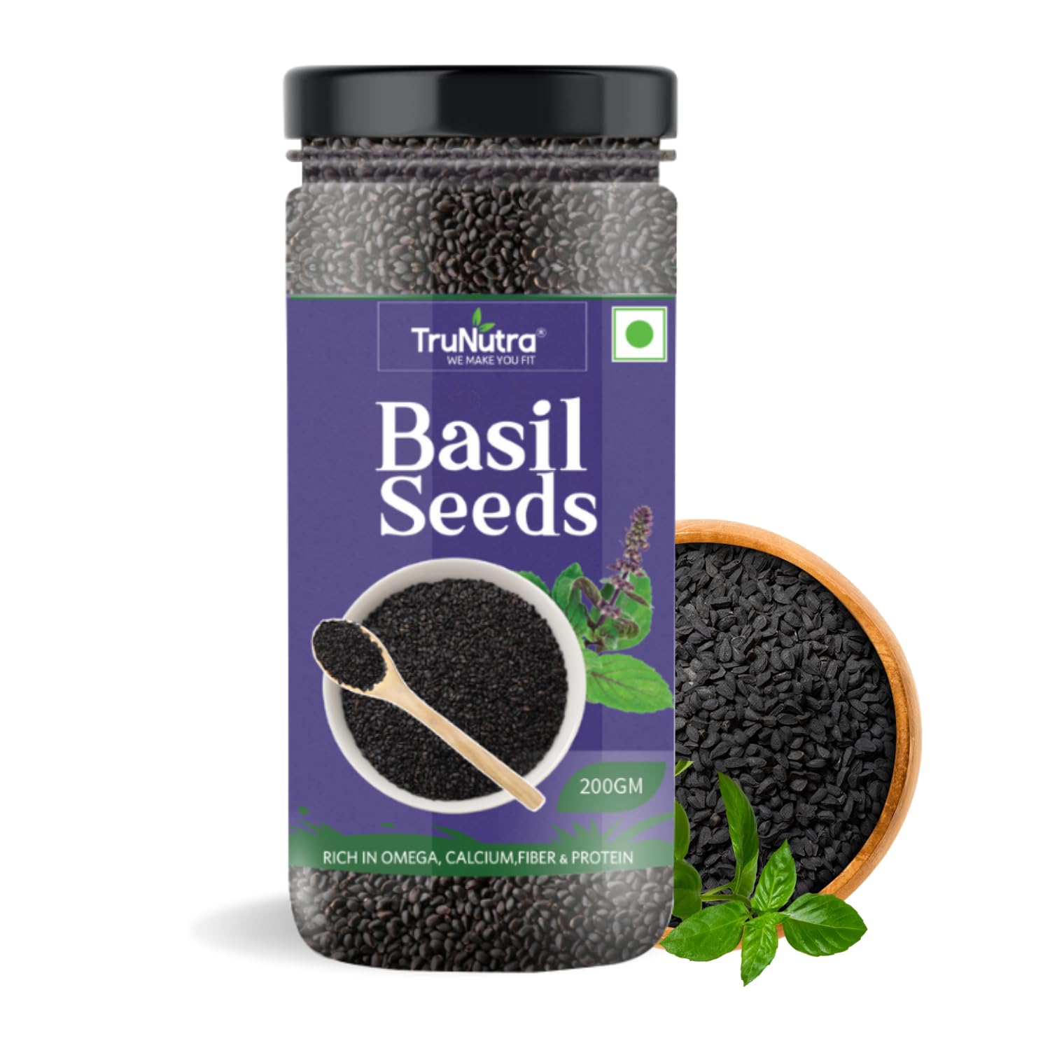 TruNutra -Sabja Basil Seeds 200Gm | Seeds for Eating | Weight loss & Boost Digestion (B0C4FGW8P1) Amazon Price History, Amazon Price Tracker