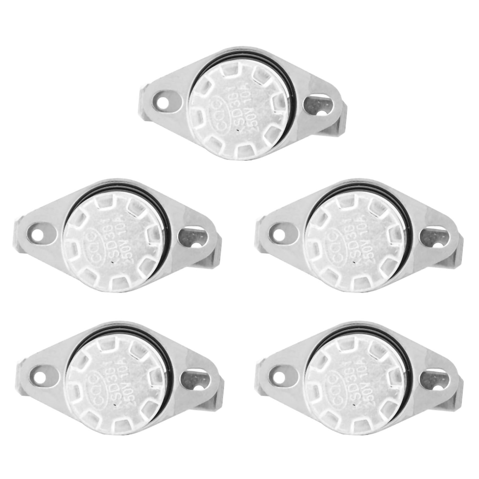 5 Pz Ksd301 Interruttore Di Controllo Termico Della Temperatura Del Termostato 250V10A No Interruttore Termico Del Termostato Di Controllo Della Temperatura Dell'Interruttore