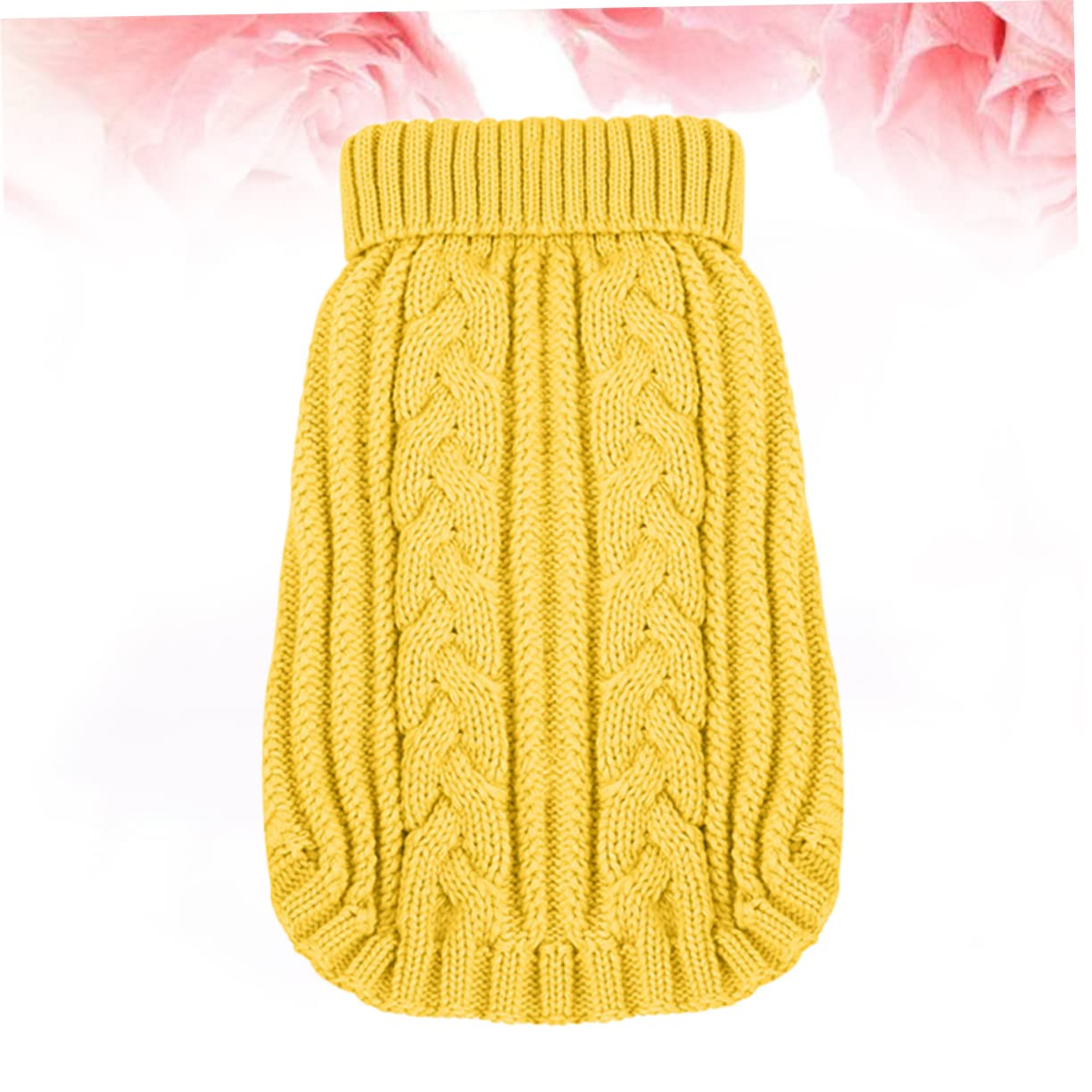 POPETPOP Lot De 3 Pulls pour Petits Chiens Vêtements Tendance en Tricot Jaune Taille XXS Confortables Et Robustes