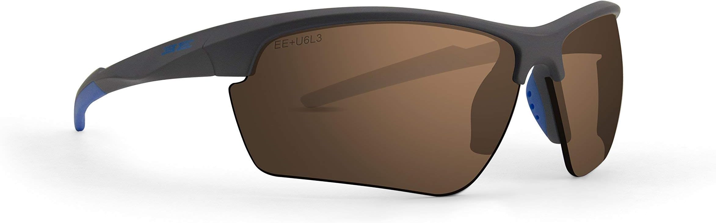 Epoch 7 Golf Sunglasses Gray Frame High Clarity Brown Lens