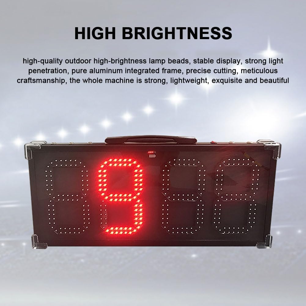 TIST 8’ LED Replacement Board, Football Referee Exchange Cards, Portable High Brightness Electronic Scoreboard, Football Training Game Equipment(Single Sided)