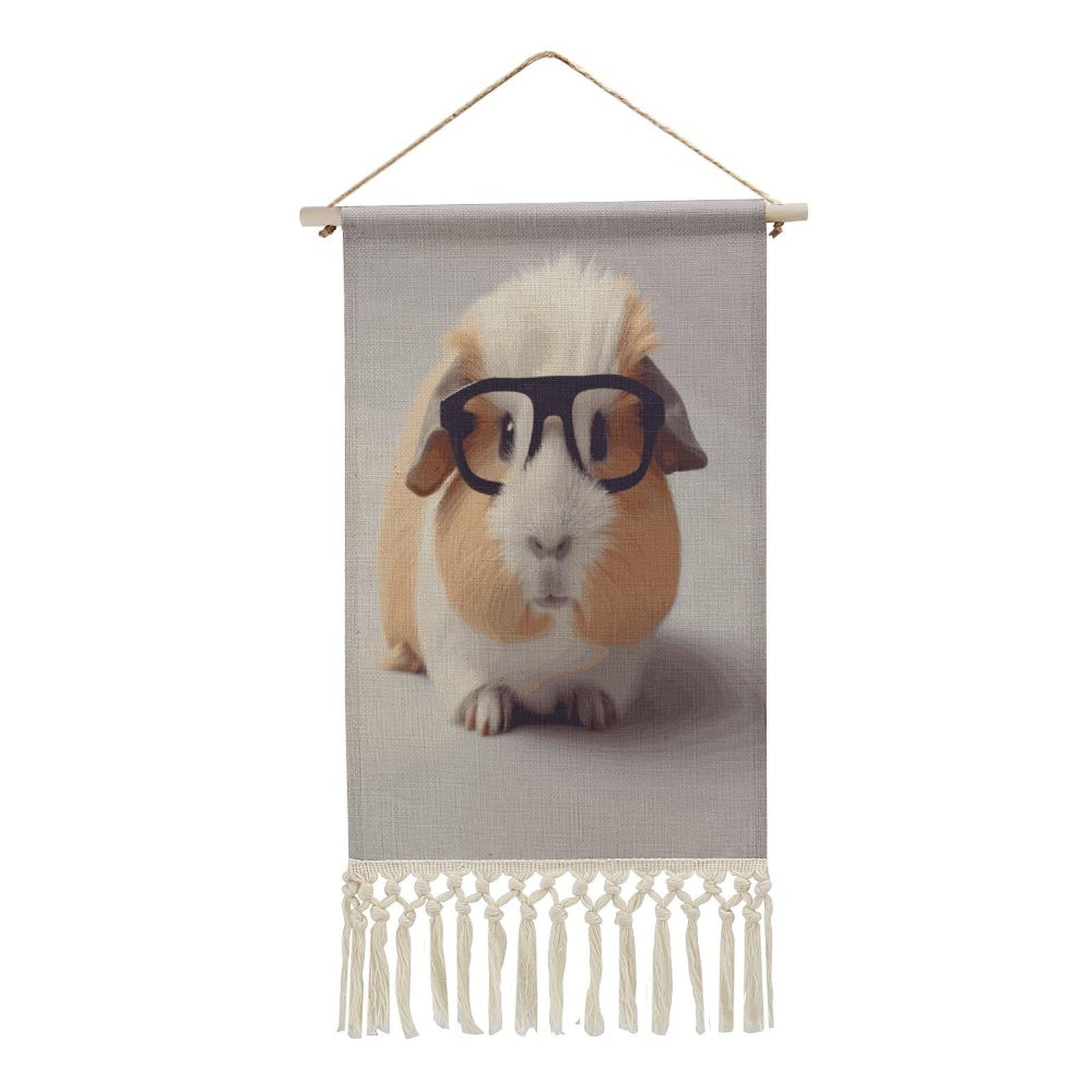 Adfgyerh Style Smiling Tapestry With Tassels Cotton And Linen Hanging Posters, Wall Art For Travel Gift, Wall Tapestry For Office Home Decor Bedroom Living Room Decor