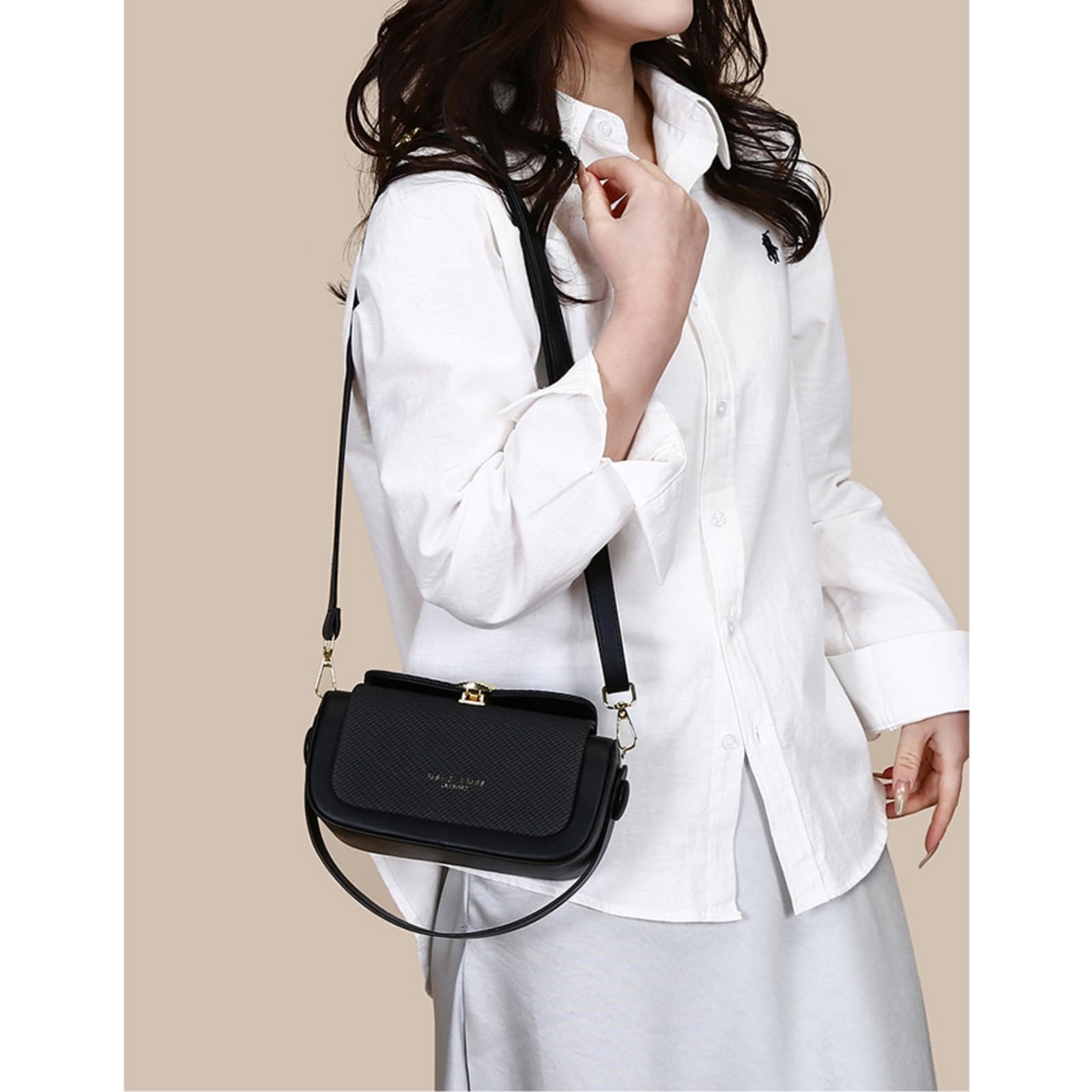 Borsa Elegante Quadrata Piccola da Donna Perfetta per A Tracolla Primaverile Ed Estiva-Verde