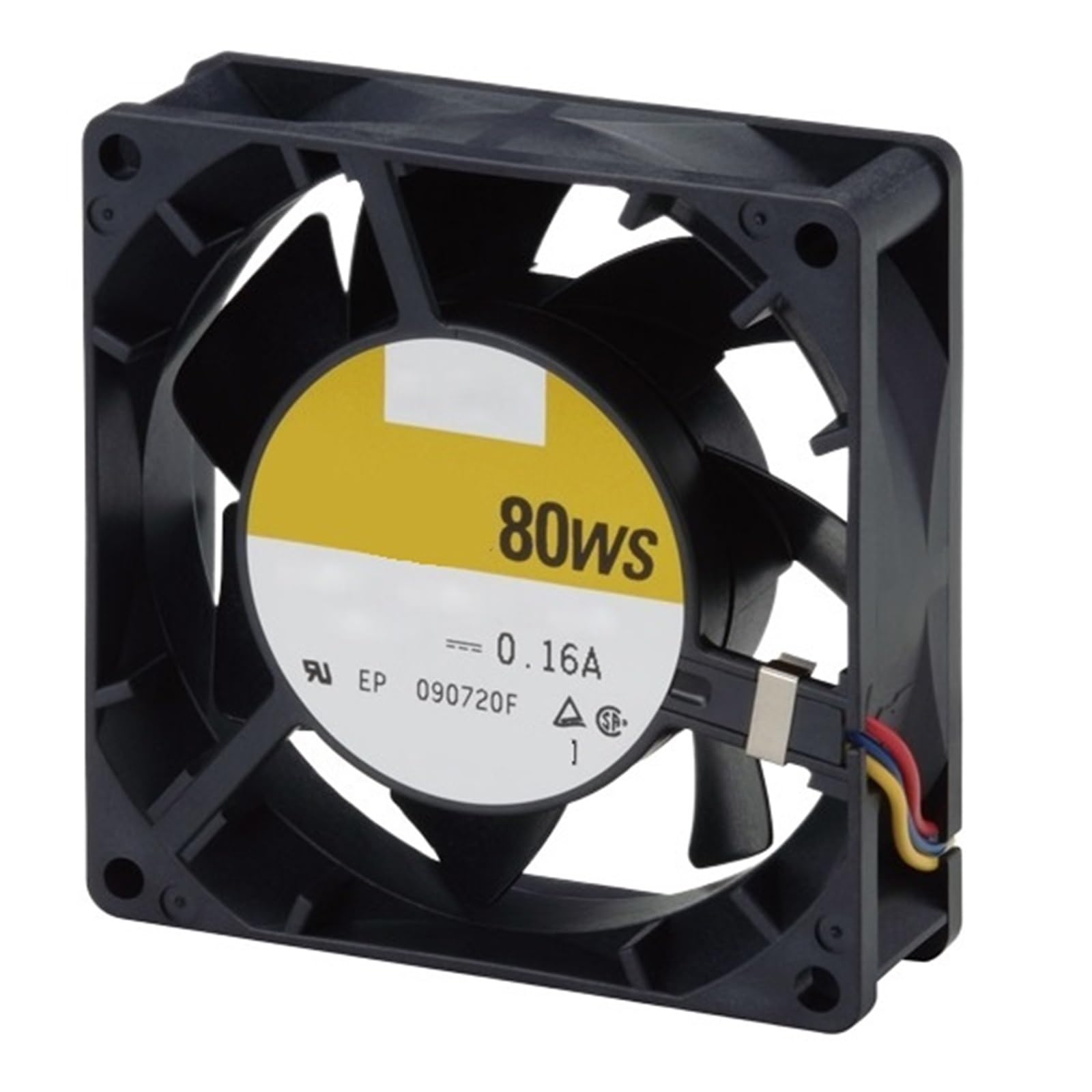 Lzikkgki One Color 9Ws0812f4d01 12Vdc Fan 80X80x25mm 1.56W 3Wire 2700Rpm