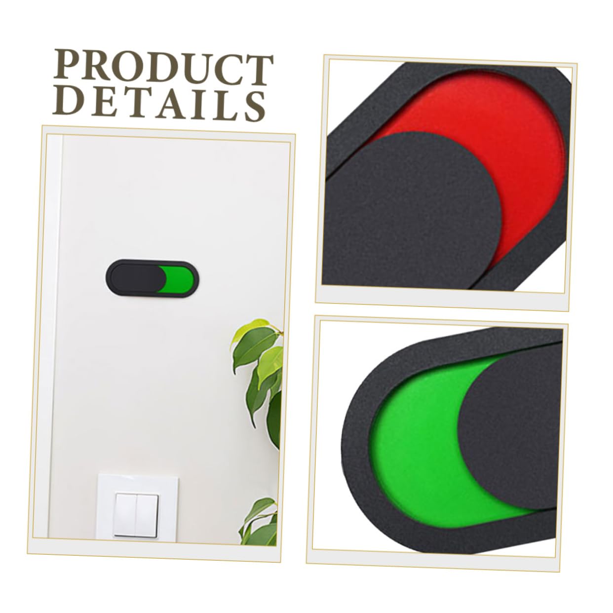 Uonlytech 5 Series Estado De Cambio De Número De Casa Control Deslizante Decoración Del Baño Condujo Para Señal De La Puerta De La Oficina Señal De Baño En Uso Plexiglás 6 Piezas X 5