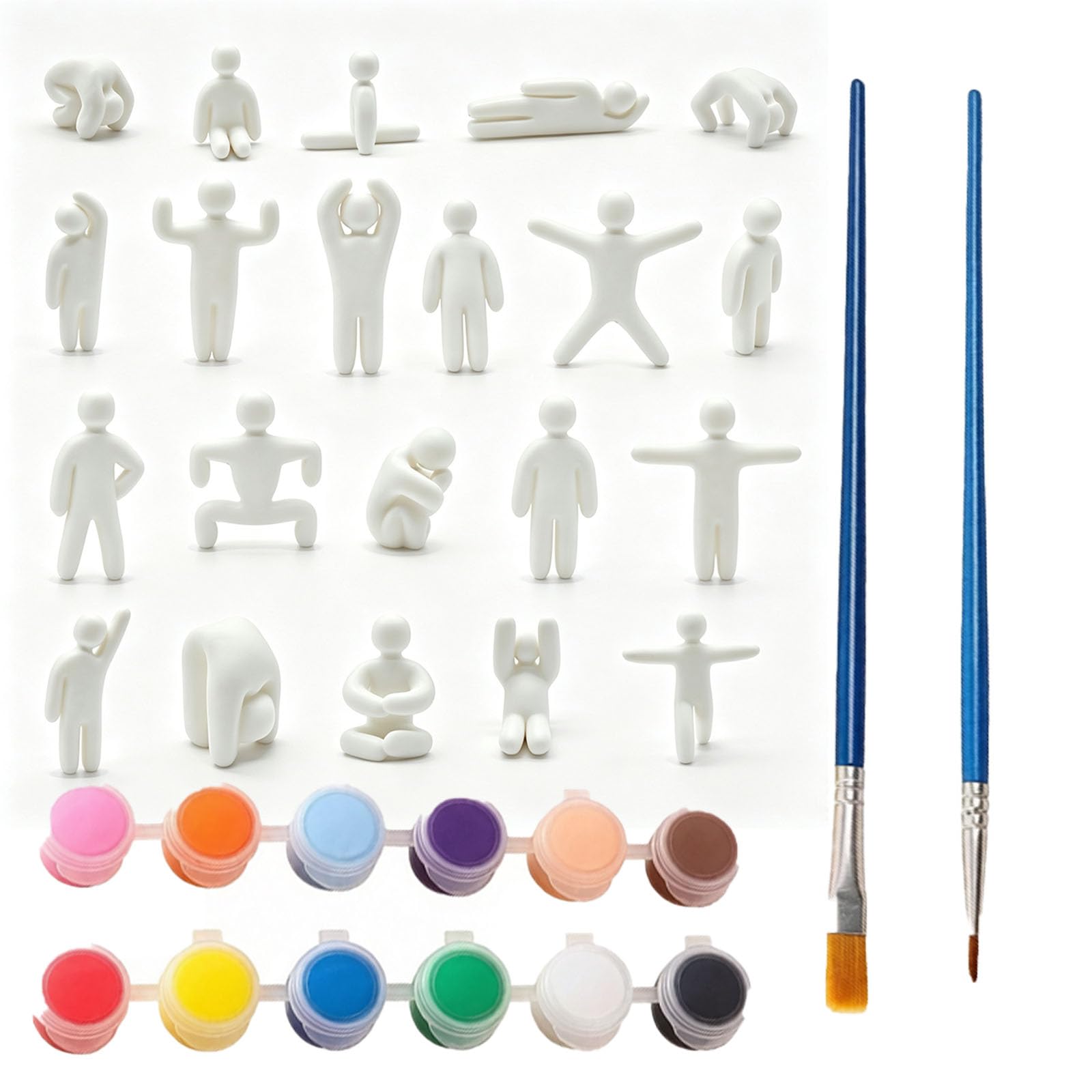WORUIB 10 Paintable Mecha Chameleon 3D Printed Figures, 12 Paint Colours