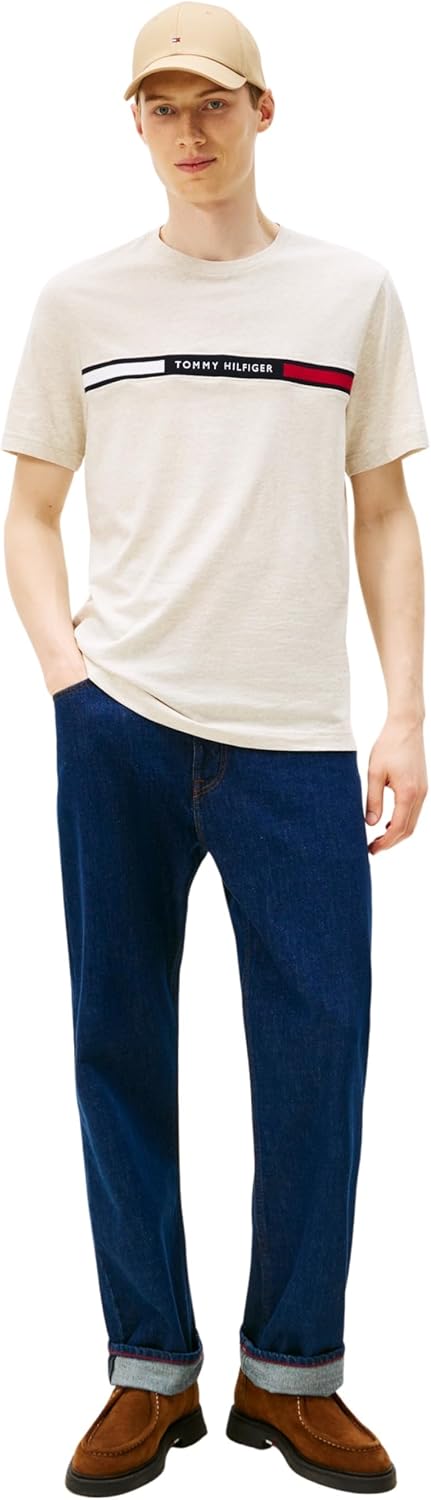 Tommy Hilfiger Mens Hilfiger Chest Insert Tee Mw0mw36498 S/S T... - view 4