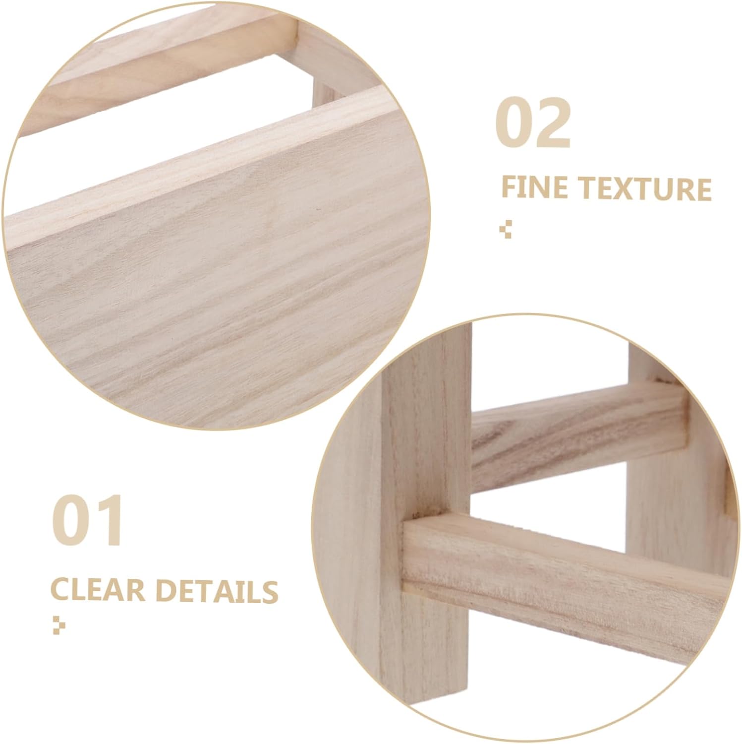 IMIKEYA Small Wooden Stool Boy Girl Step Stool Compact Footrest Multi-Functional