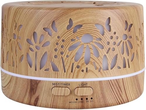 Wild Essentials - Difusor de aceite esencial de diseñador de 23.7 fl oz para habitación grande, vaporizador ultrasónico de aromaterapia 5 en 1,