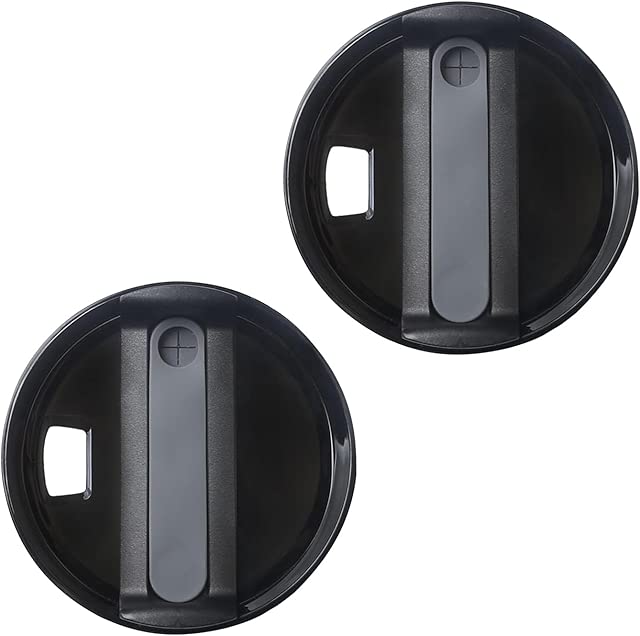 2 Pack Tumbler Lid for Stanley 40 oz Cup,Replacement Lids for Stanley Tumblers Travel Coffee Mug Spill Proof Splash Resistant Silicone Sliding Covers(Black)