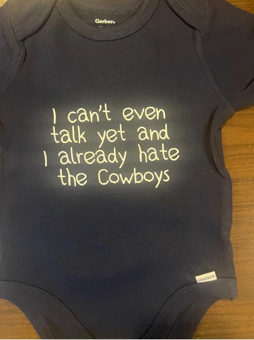 Eagles fans baby bodysuit onesie ® infant one piece hate the Cowboys custom funny football