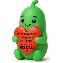 Retirement Gifts for Women Men - Inspirational Thank You Appreciation Gifts for Coworker Boss Teacher Mentor Nurse, Hand-Painted Resin Pickle Figurine - Cute Office Desk Pickle Decor
