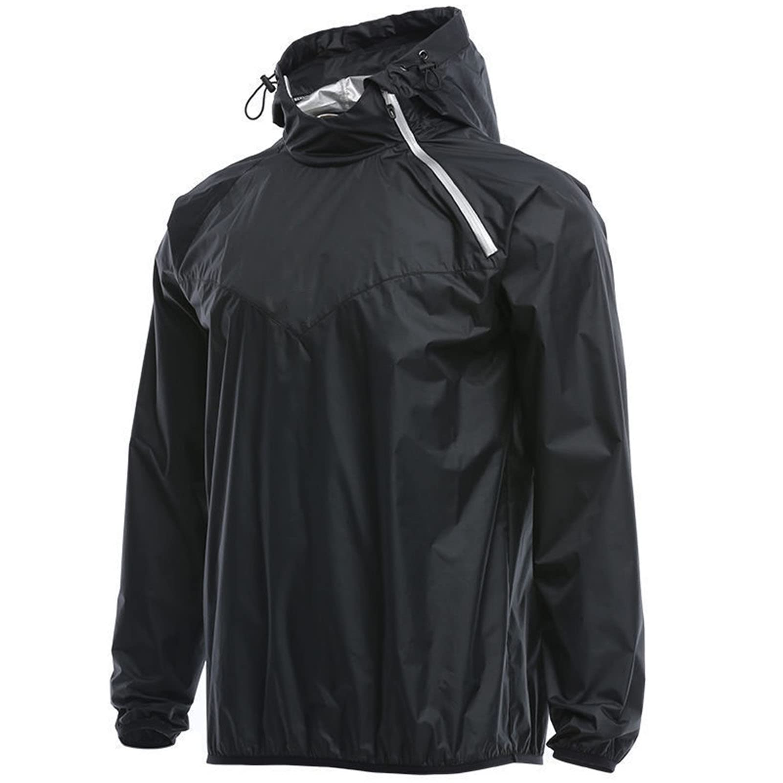 Schwitzanzug Zum Abnehmen, Trainingsanzug Sauna Suit Set Saunajacke Herren Schwitzjacke Trainingsjacke Sportshirt Abnehmen Fitness Trainingsshirt Für Die Fettverbrennung