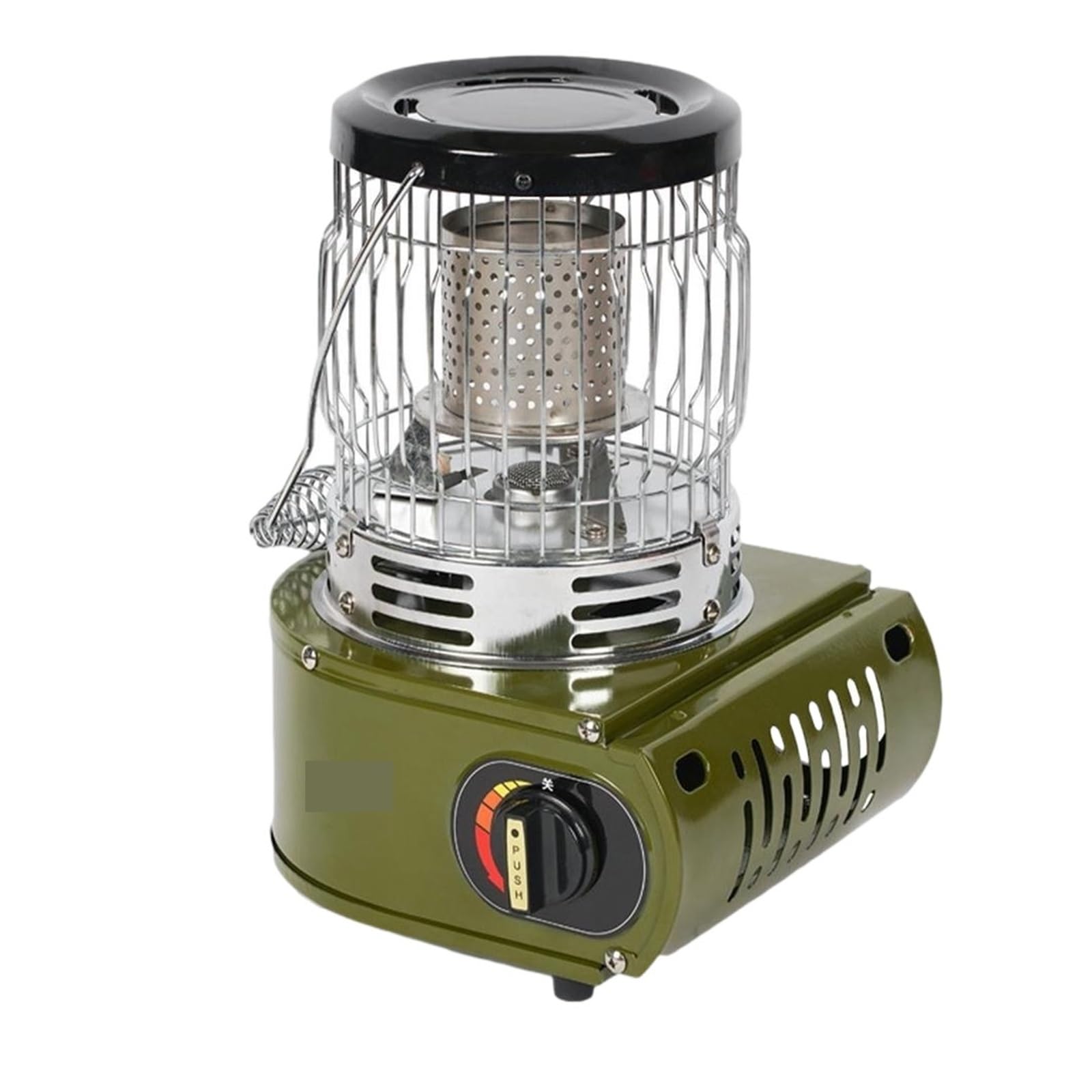 Outdoor Camping Piecyk Gazowy Przenośny Grzejnik Na Propan Elektroniczne Urządzenie Zapłonowe Ogrzewacz Dłoni Palnik Namiotowe Piece Podgrzewacz łAtwe W Przygotowaniu(Green)