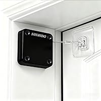 SHIMIDO 2nd Gen Retractable Automatic Door Closer 2-Pack - Tool-Free Install, 3.5lb Pull, Universal Fit for Screen, Sliding & All Doors Black