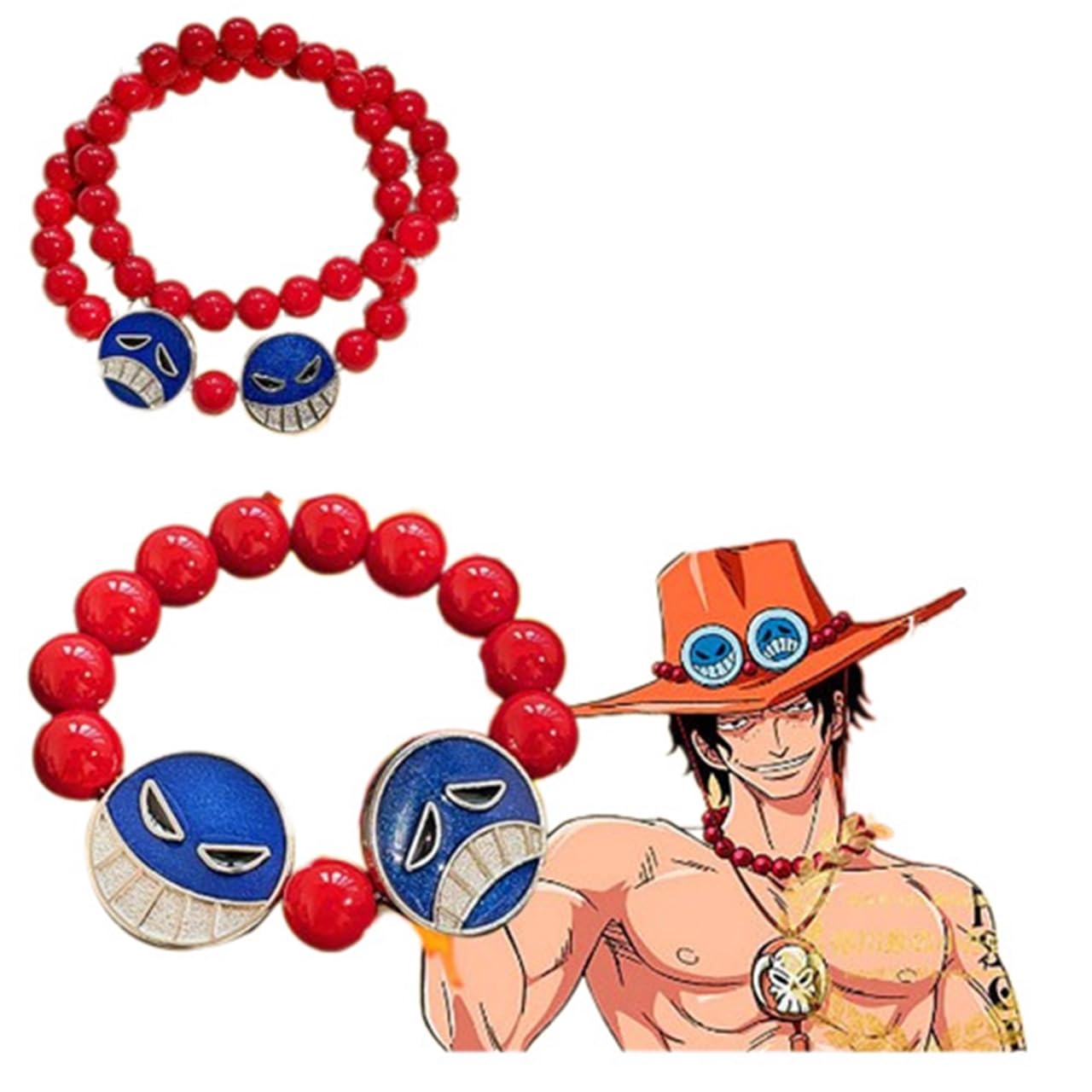 Amazon.co.jp: [srimu] ポートガス·D·エース コスプレ 道具 ネックレス 