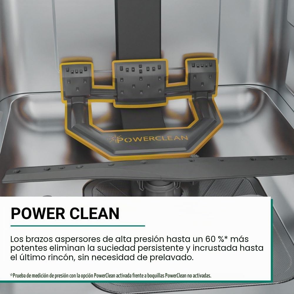 Bauknecht BK6IC11BS7LA0 Lavavajillas totalmente integrado (45 cm)/ActiveDry/Programa de sensor/PowerClean/Bandeja de cubiertos/programa de higiene/protección contra el agua/Luz en el suelo/Inicio