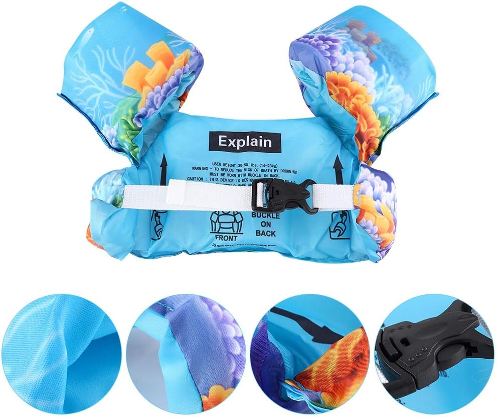 Life Jackets for Kids, Puddle Kids Life Jacket Baby Swim for Kids-Flotation Device for Kids Aged 3-5 Years Old¡ꡧGoldfish Medium¡ê? Children's Swimming Series