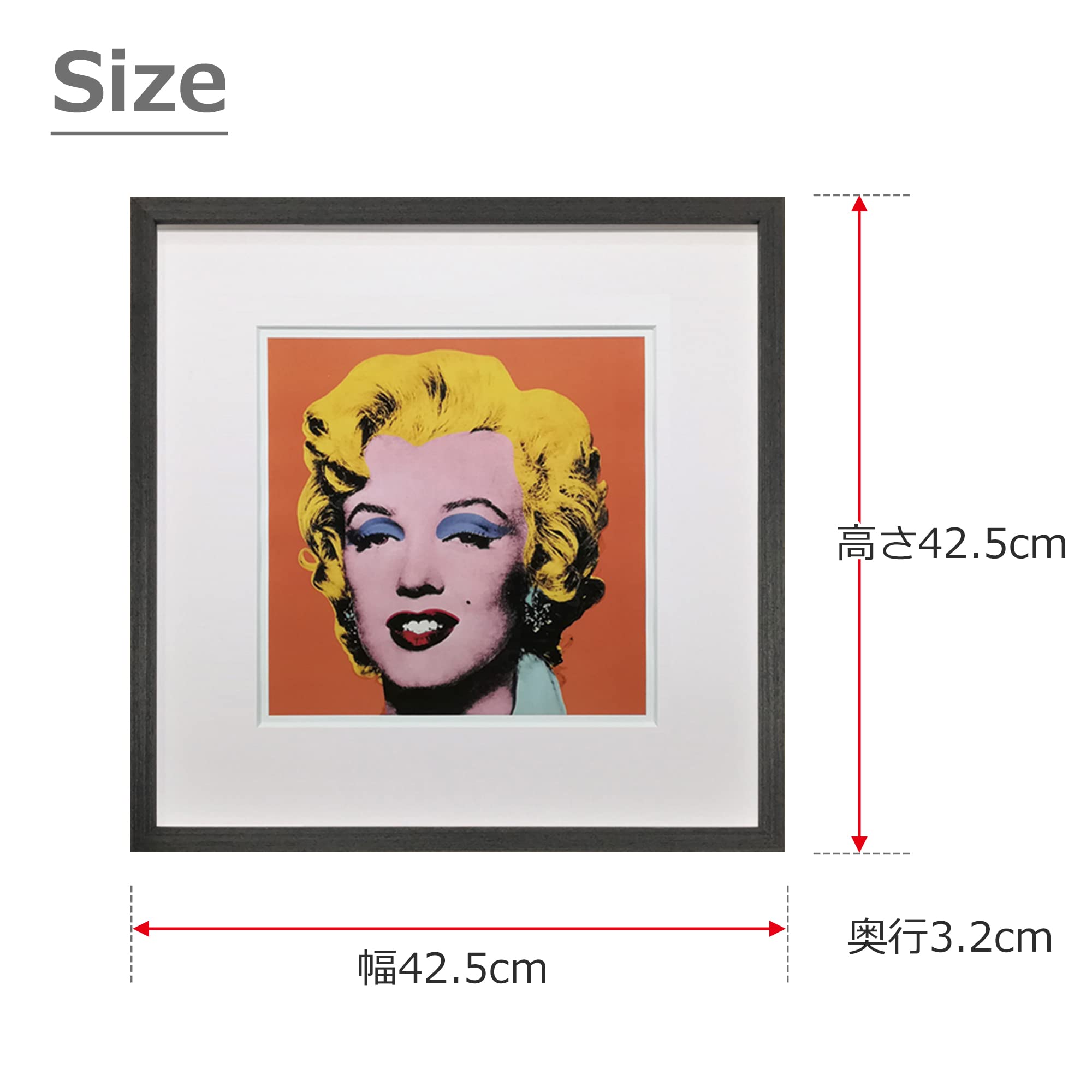 Andy Warhol 注文 アンディ・ウォーホール アートフレーム Shot Orange