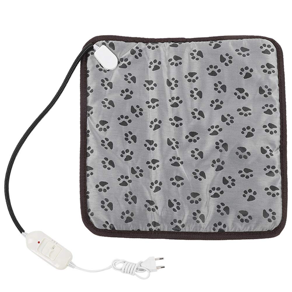 Coussin Chauffant électrique pour Animaux de Compagnie, Tapis Chauffant Imperméable pour Chats et Chiens avec Protection de sécurité Contre la Surchauffe, Tuyau (Empreinte européenne Petite)