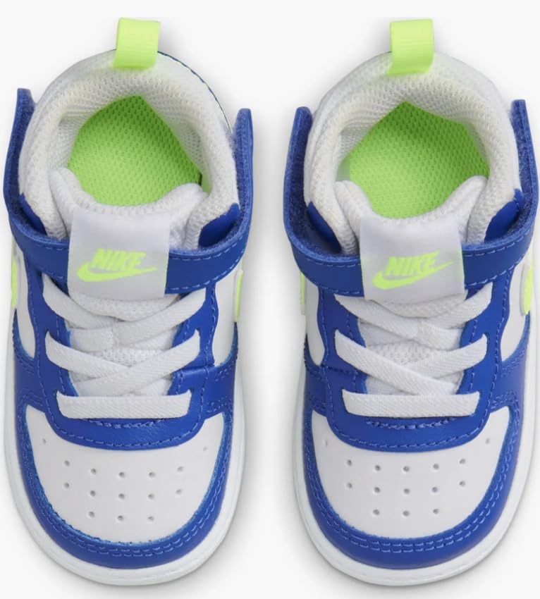Nike Court Borough Mid 2 Toddler Astronomy Blue/Volt Size 64
