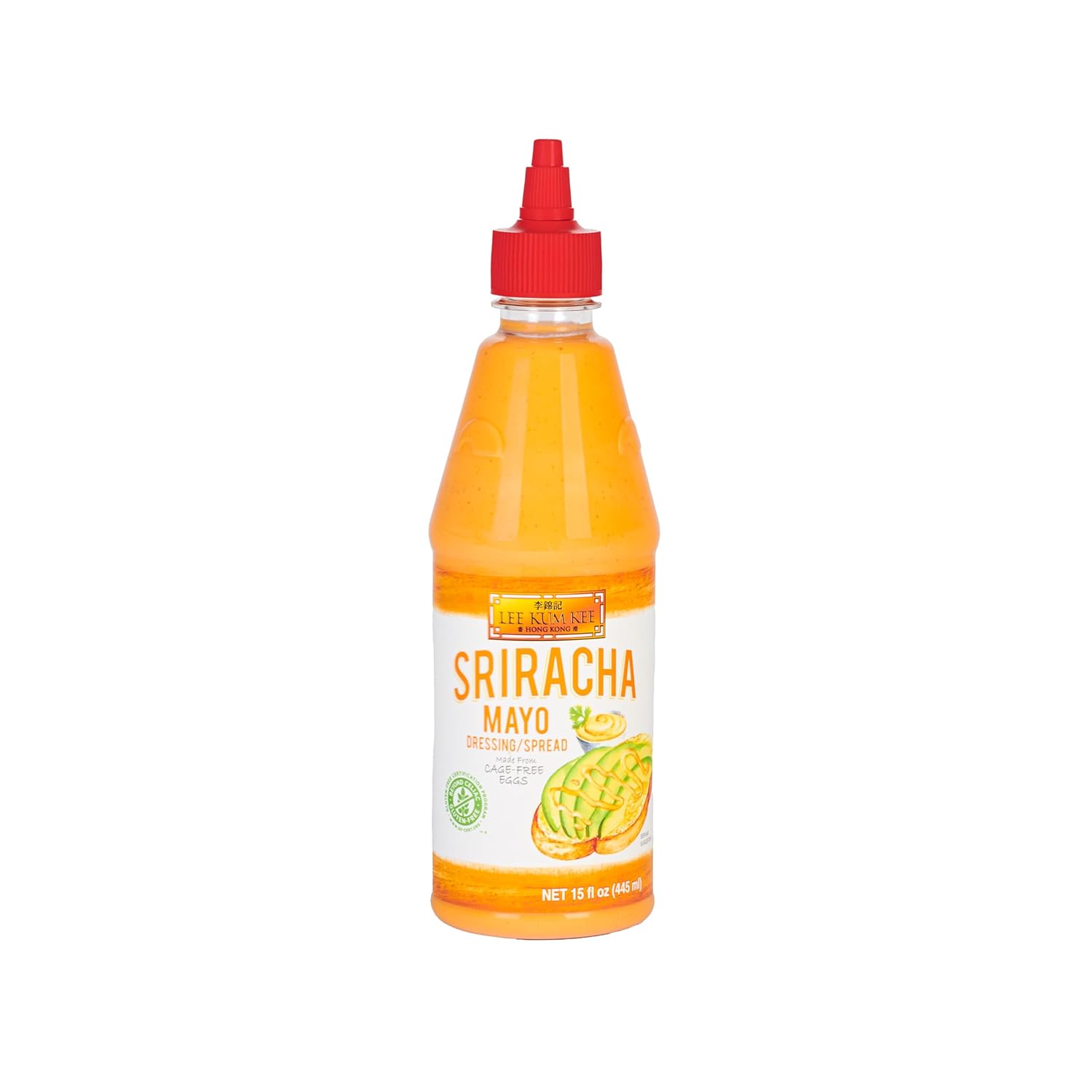 Lee Kum Kee Sriracha Mayo, Made With Cage Free Eggs, 15 Fluid Ounces (Pack Of 6)