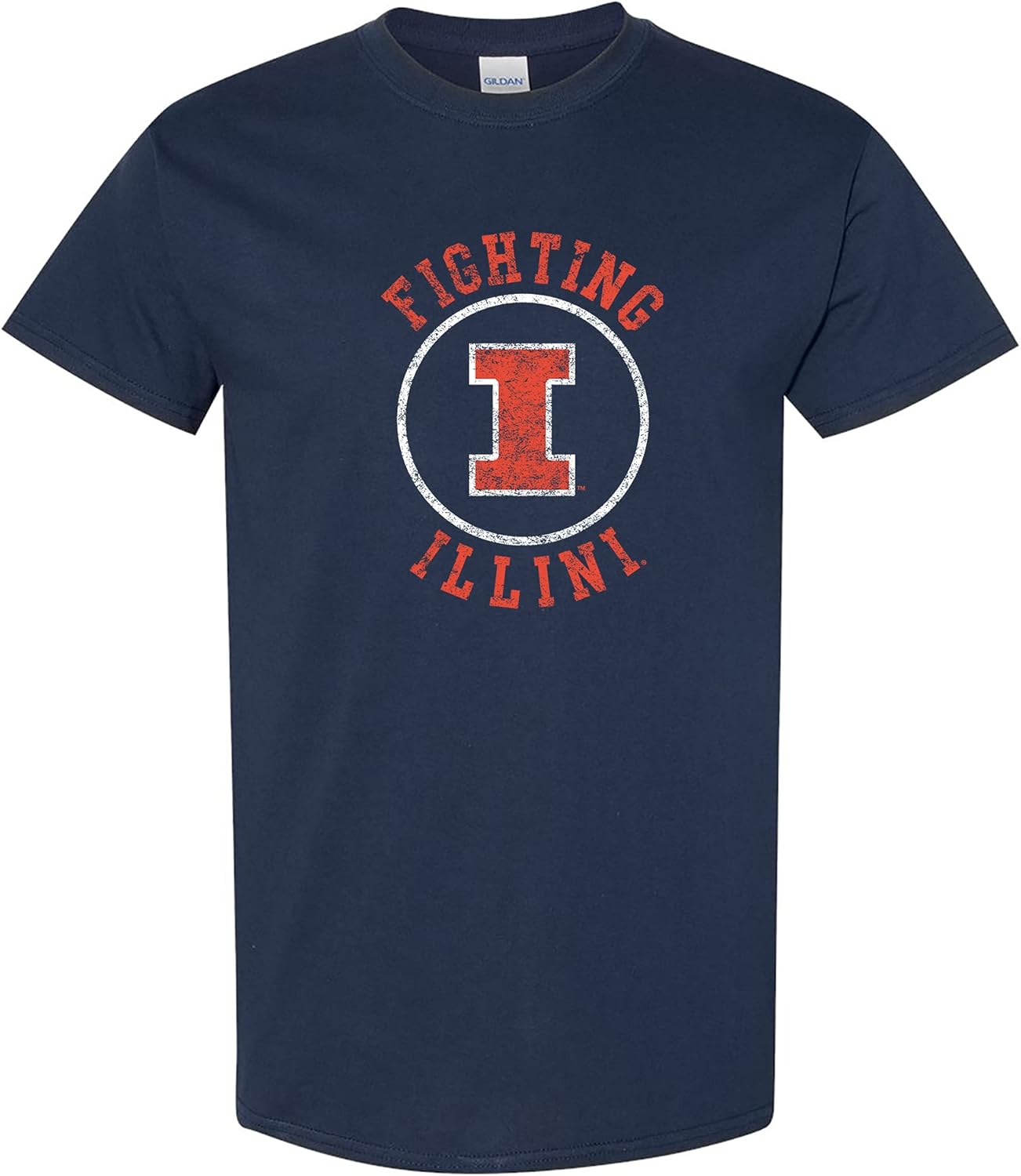 UGP Campus Apparel AS04 -Distressed Circle Logo T Shirt