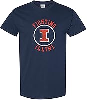 Vista 77 de UGP Campus Apparel AS04 - Camiseta con logotipo de círculo envejecido