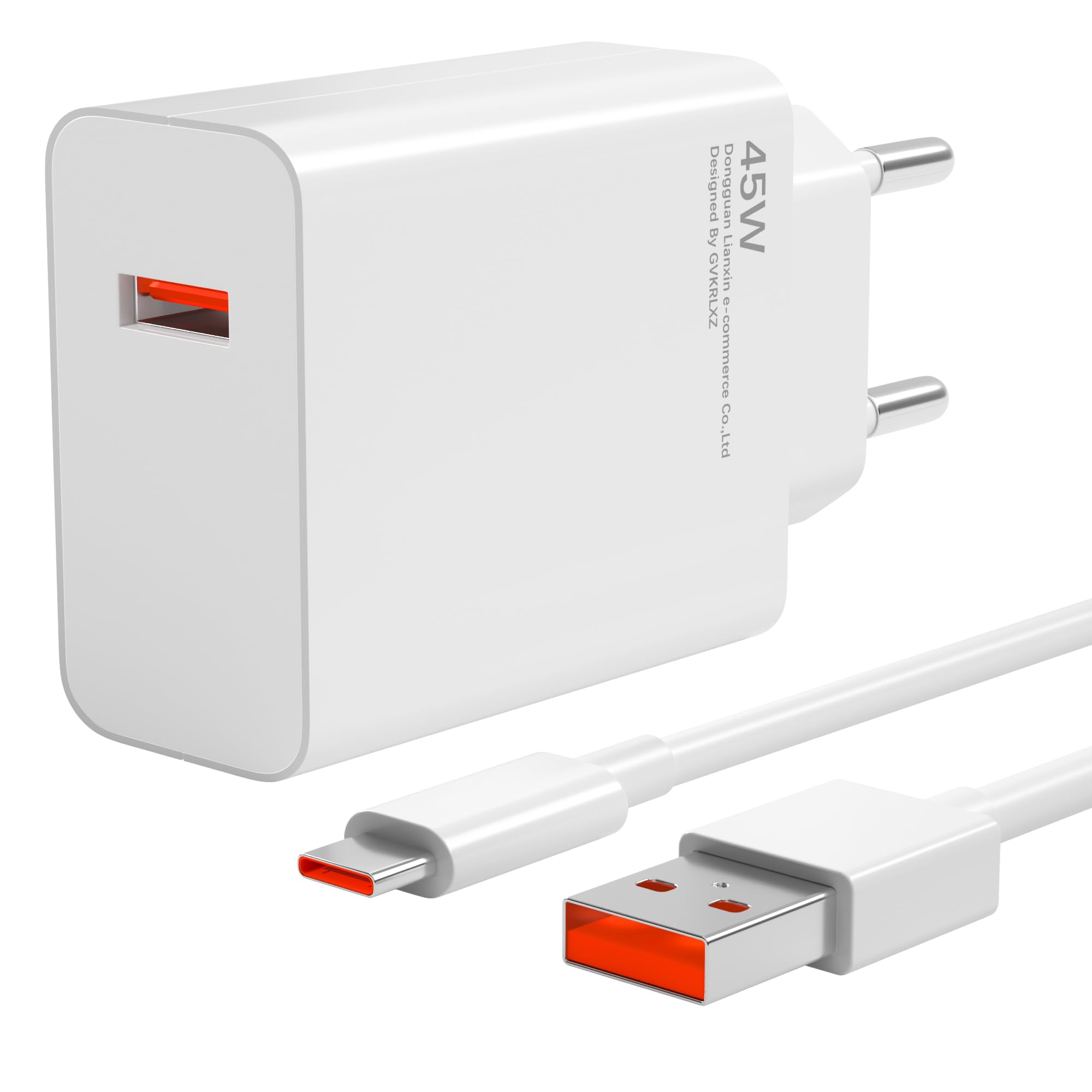 45W USB Ladegerät für Xiaomi Redmi Note 15 14 Pro 5G Poco X7 M7Pro M6 Mi Pad 8 7 6 Redmi K80Pro mit 6A Typ C Ladekabel 1M Turbo Schnelllade Adapter USB Netzteil für Xiaomi 13Pro 12Pro 11Pro Pad Pro SE
