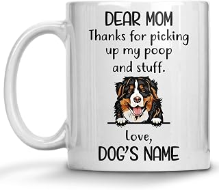 Personalized Bernese Mountain Dog Coffee Mug, Custom Dog Name, Customized Gifts For Dog Mom, Mother's Day, Birthday Halloween Xmas Thanksgiving Gift For Dog Lovers Mugs
