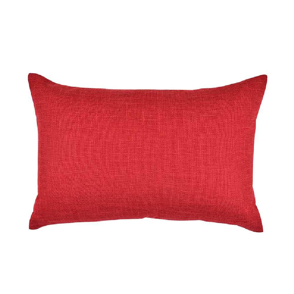 Oreiller de lit 30x50 rouge coussin lombaire confort maison