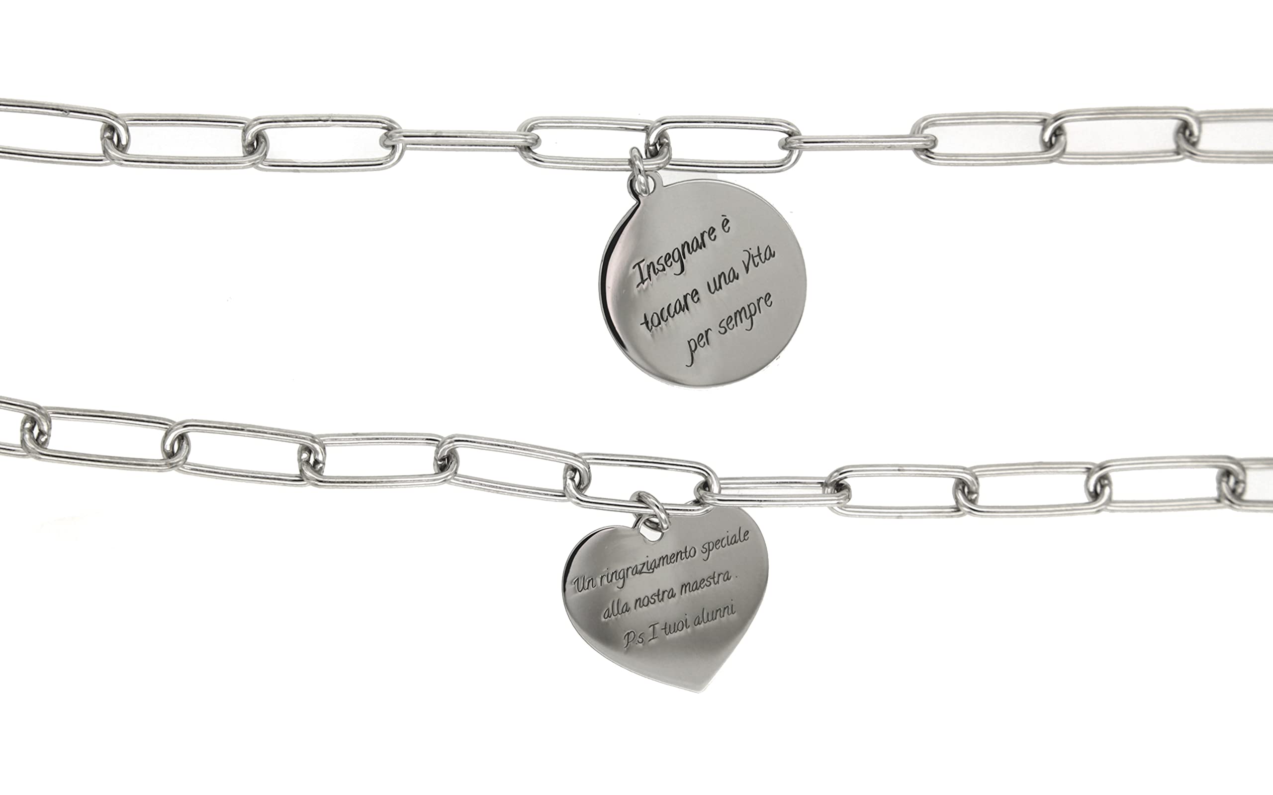Bracciale GRAZIE MAESTRA con incisione personalizzabile
