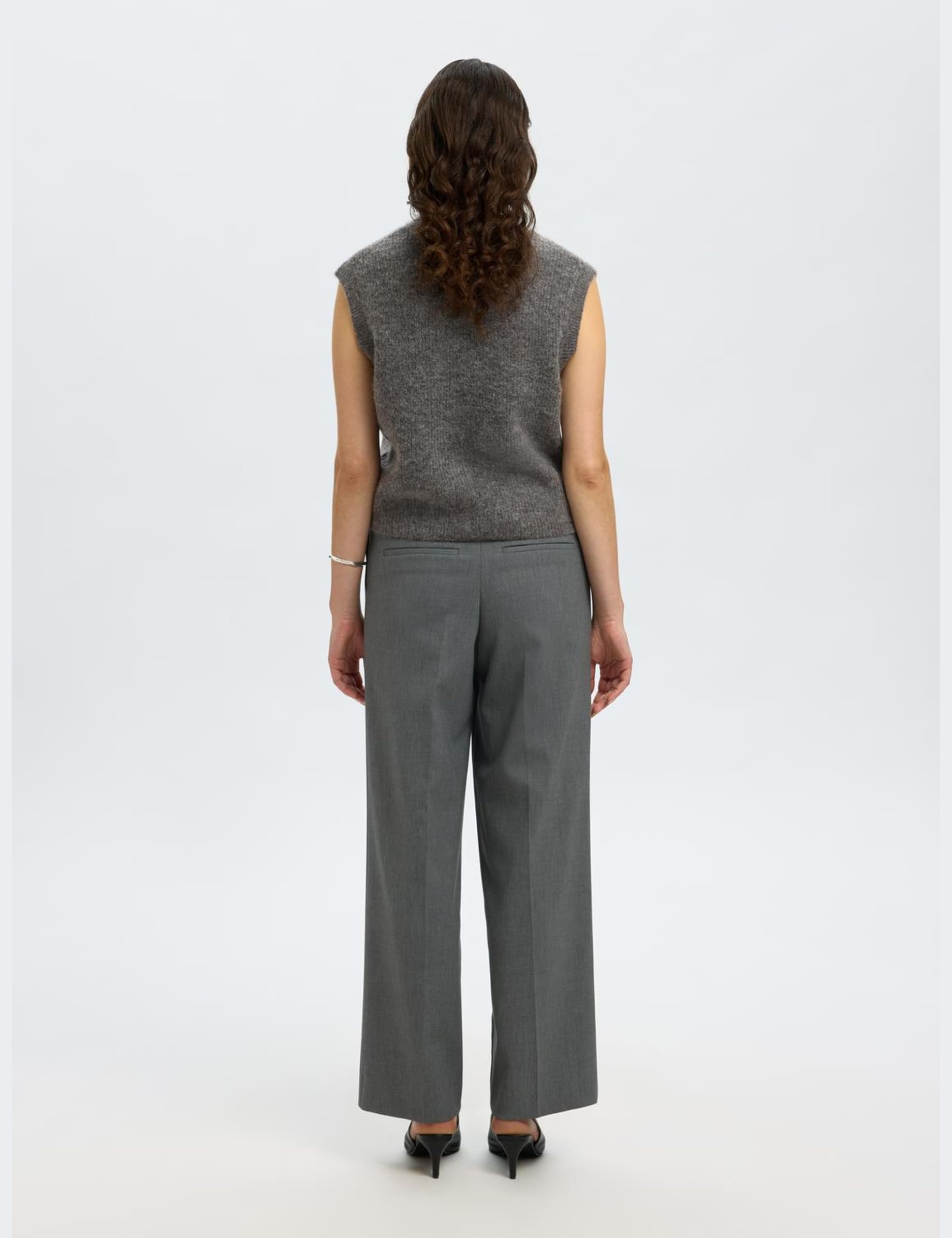 Damen Slflulu Sl Button O-Neck Vest Ex Slflulu Sl Button O-Neck Vest Ex (1er Pack)