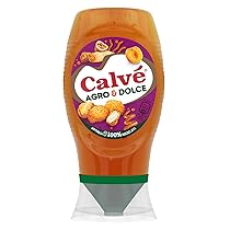 Calvé Salsa Agro & Dolce, Formato 250 ml, Salsa Agrodolce Fruttata, Dolce e Bilanciata, Ideale per Fritti e Finger Food, Senza Aromi e Coloranti, Senza Glutine, Vegano, Bottiglia 100% Riciclata