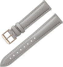 Calme Leather Wristwatch Strap, Genuine Grain Leather, Smart Watch, Quick Release, Replacement Strap, 0.5 - 0.9 inches (12 - 24 mm), Instruction Manual Included (English Language not Guaranteed)